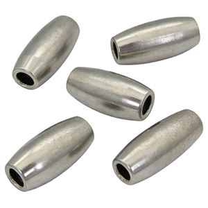 6g-156g Zinc Electroplated Iron Hollow Tube Fishing Net Sinker