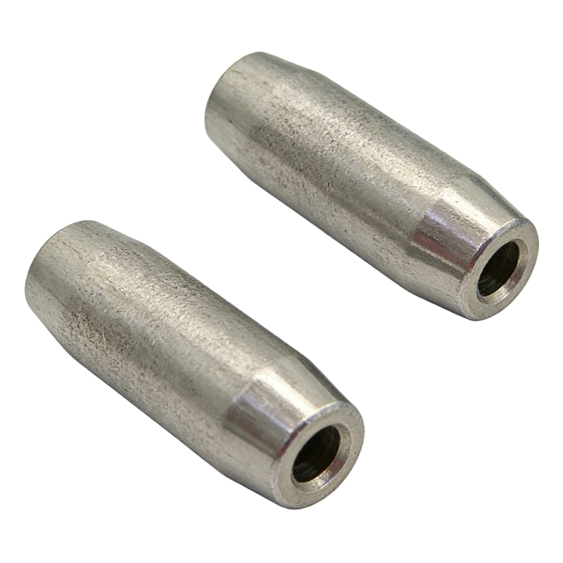 6g-156g Zinc Electroplated Iron Hollow Tube Fishing Net Sinker