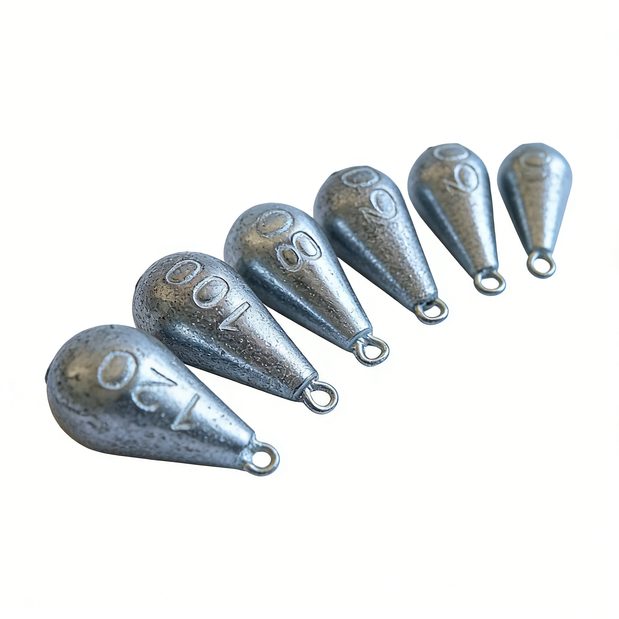 Heavy Duty Cast Iron Teardrop Sinkers for Deep Sea Fishing