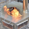 YC666 Portable Hexagon Stainless Steel Wood Burning Camping Stove